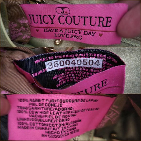 Juicy Couture 100% Rabbit Fur Bag - Picture 16 of 16